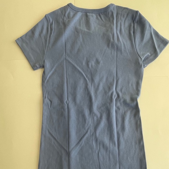 COPY - J Crew Fine-Rib Cotton Crewneck Tee - Blue - S - Picture 3 of 6